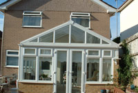 Conservatory roof close up