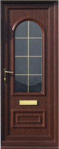 Dark Brown pvcu doors